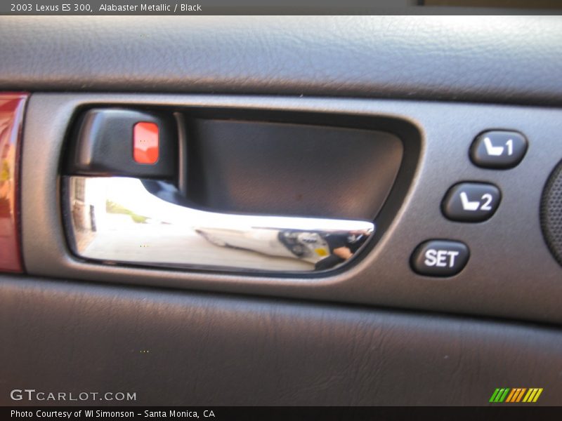 Alabaster Metallic / Black 2003 Lexus ES 300