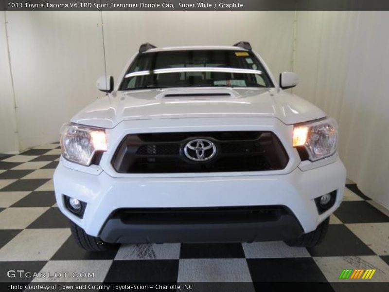 Super White / Graphite 2013 Toyota Tacoma V6 TRD Sport Prerunner Double Cab