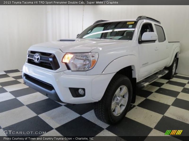 Super White / Graphite 2013 Toyota Tacoma V6 TRD Sport Prerunner Double Cab
