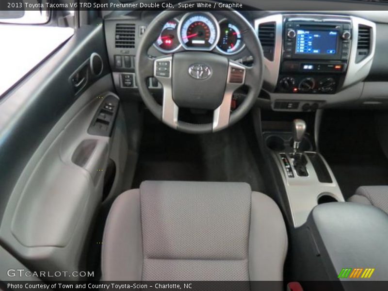 Super White / Graphite 2013 Toyota Tacoma V6 TRD Sport Prerunner Double Cab