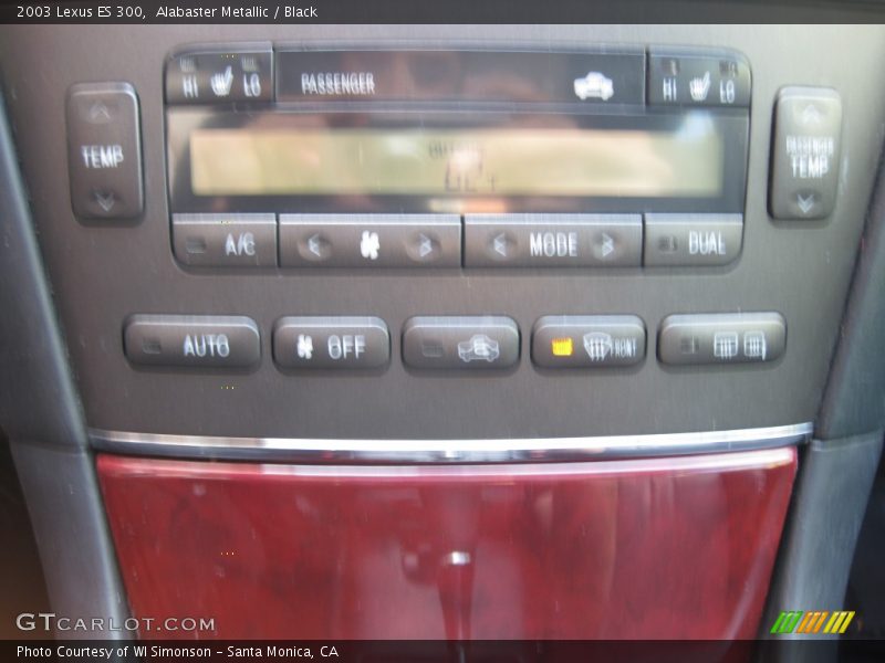Alabaster Metallic / Black 2003 Lexus ES 300