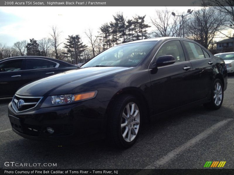 Nighthawk Black Pearl / Parchment 2008 Acura TSX Sedan