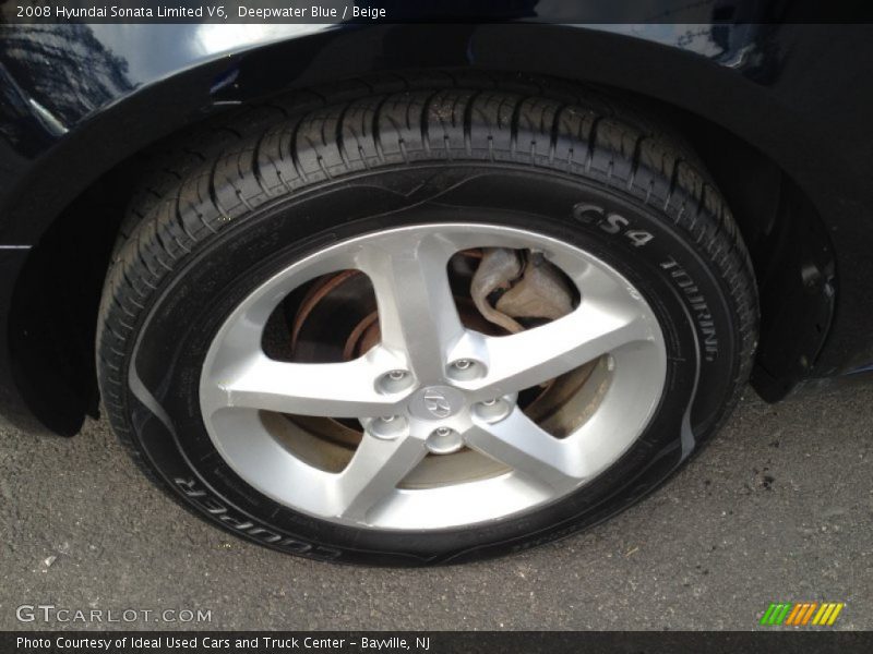Deepwater Blue / Beige 2008 Hyundai Sonata Limited V6