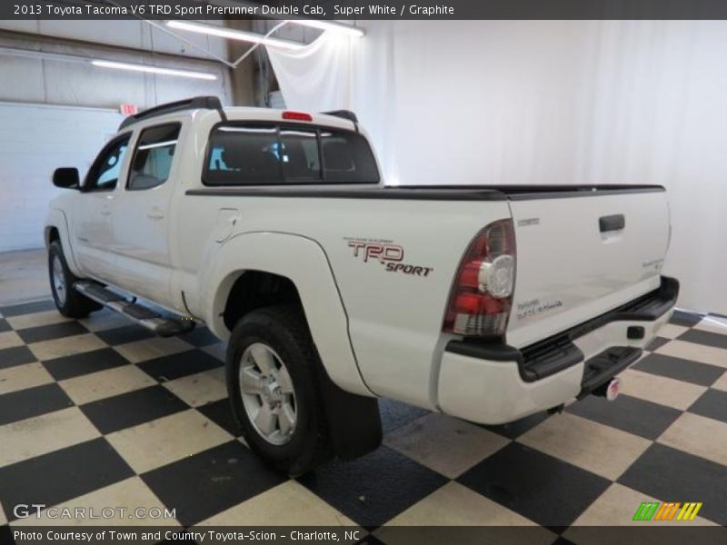 Super White / Graphite 2013 Toyota Tacoma V6 TRD Sport Prerunner Double Cab
