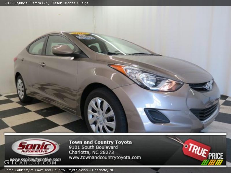Desert Bronze / Beige 2012 Hyundai Elantra GLS