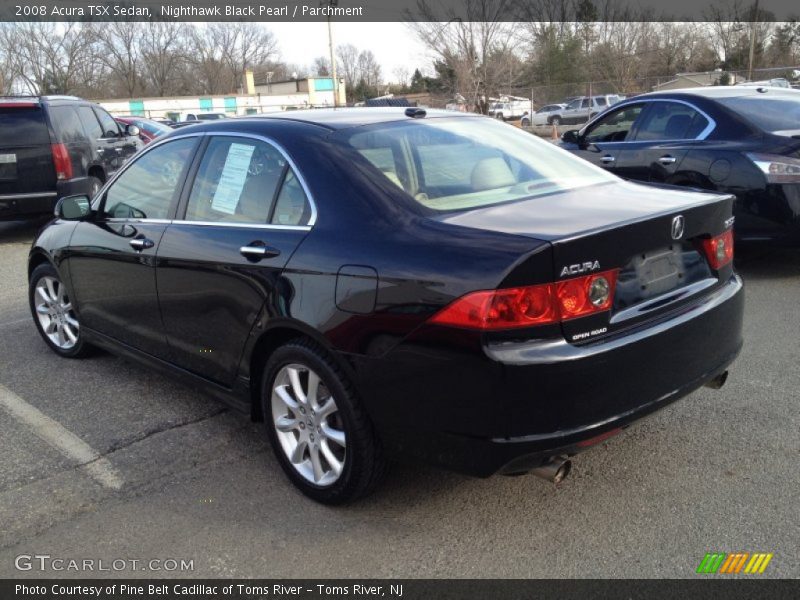 Nighthawk Black Pearl / Parchment 2008 Acura TSX Sedan