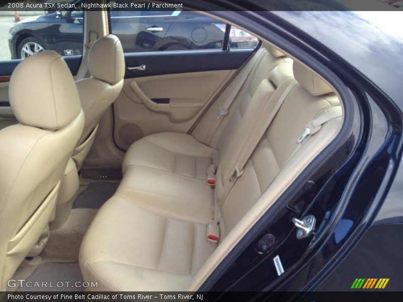 Rear Seat of 2008 TSX Sedan