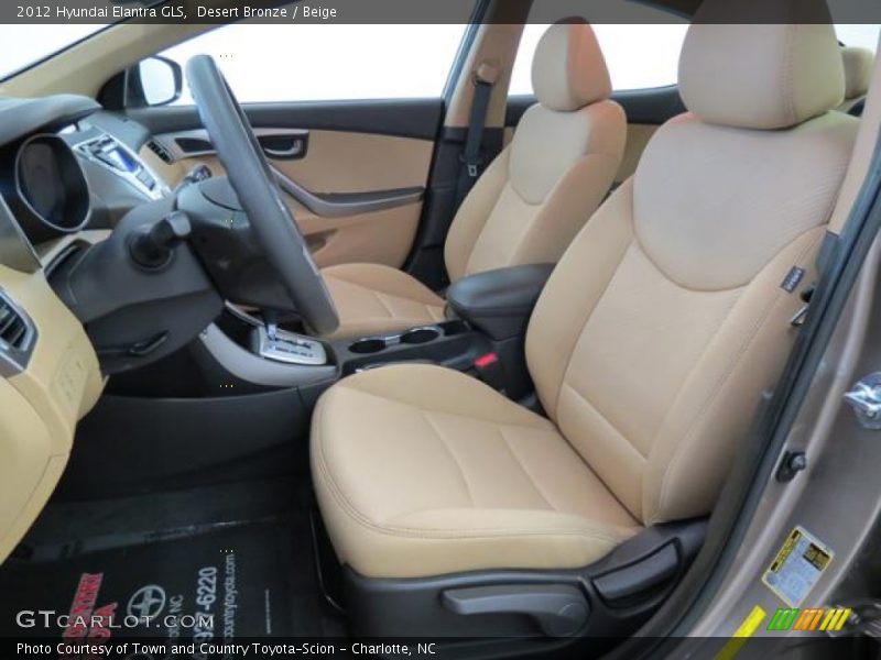 Desert Bronze / Beige 2012 Hyundai Elantra GLS
