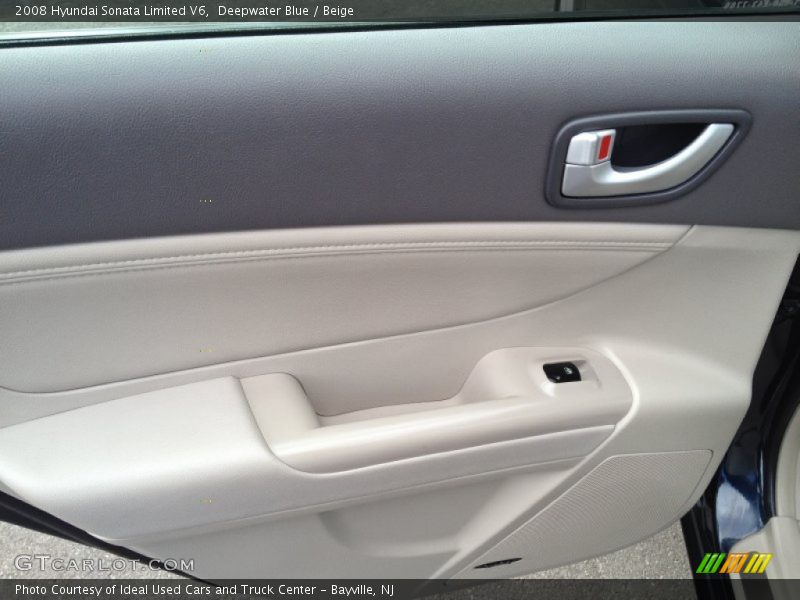Deepwater Blue / Beige 2008 Hyundai Sonata Limited V6