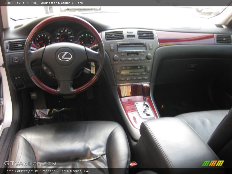 Alabaster Metallic / Black 2003 Lexus ES 300