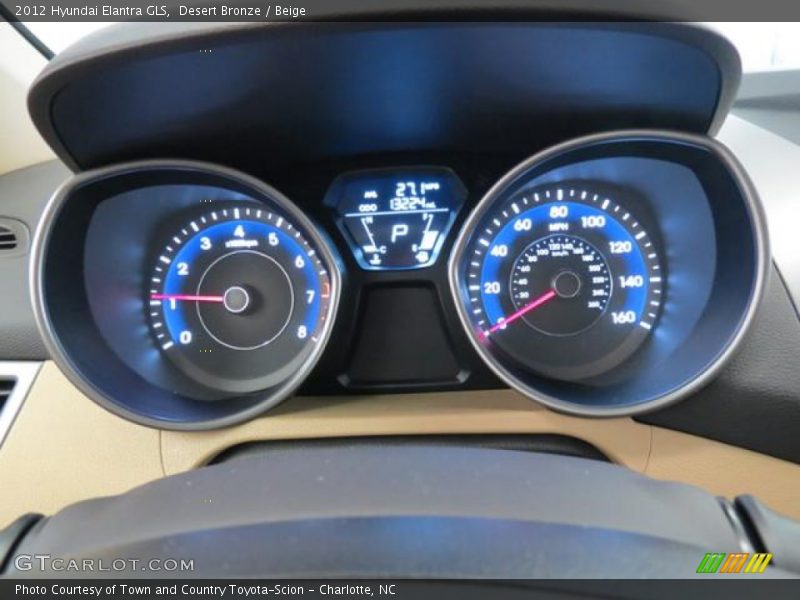 Desert Bronze / Beige 2012 Hyundai Elantra GLS