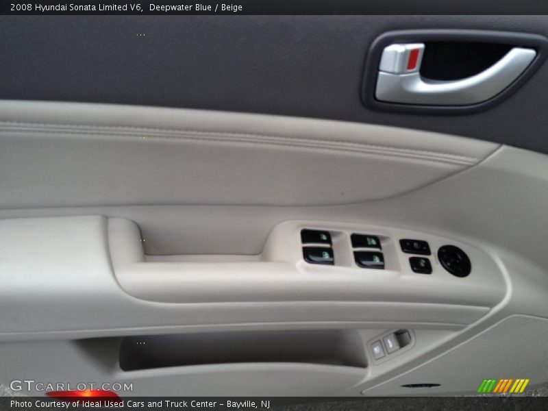 Deepwater Blue / Beige 2008 Hyundai Sonata Limited V6