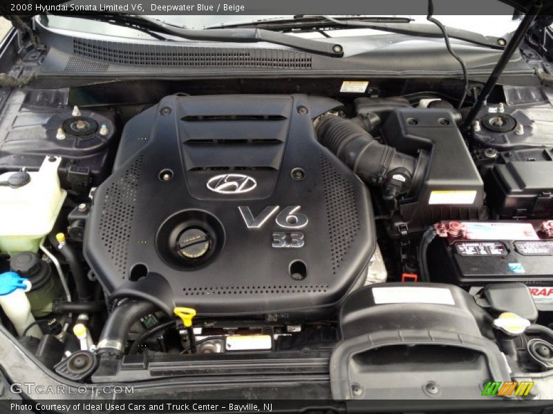  2008 Sonata Limited V6 Engine - 3.3 Liter DOHC 24-Valve VVT V6