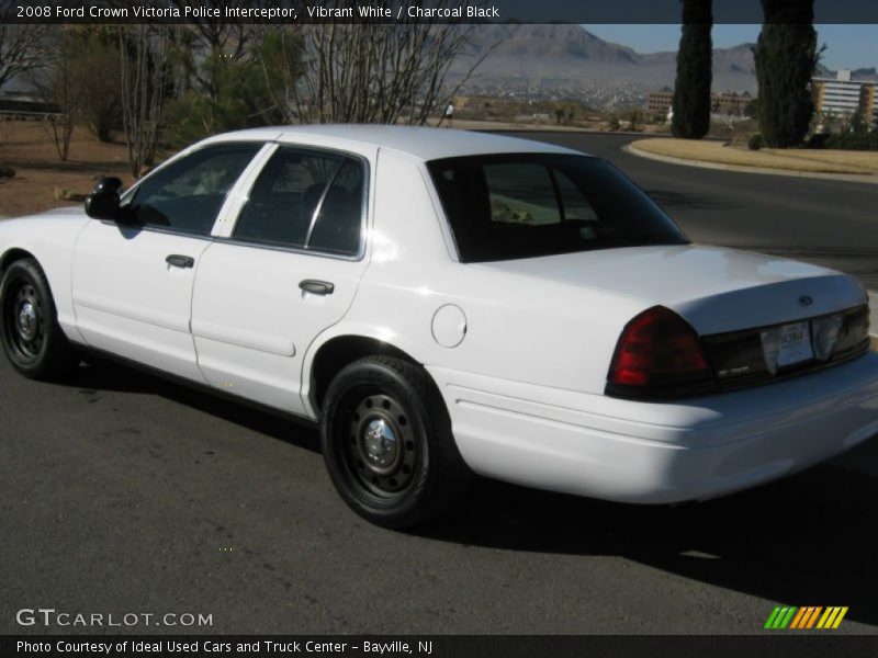 Vibrant White / Charcoal Black 2008 Ford Crown Victoria Police Interceptor