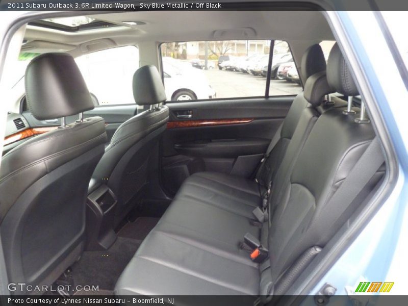 Sky Blue Metallic / Off Black 2011 Subaru Outback 3.6R Limited Wagon