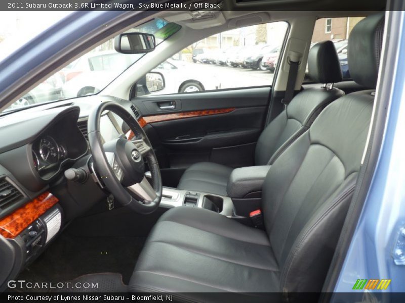Sky Blue Metallic / Off Black 2011 Subaru Outback 3.6R Limited Wagon