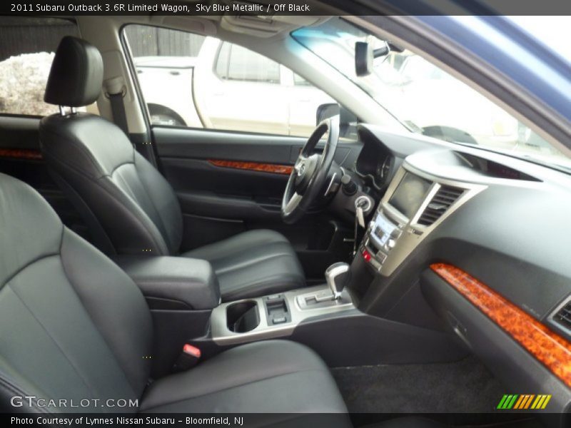 Sky Blue Metallic / Off Black 2011 Subaru Outback 3.6R Limited Wagon