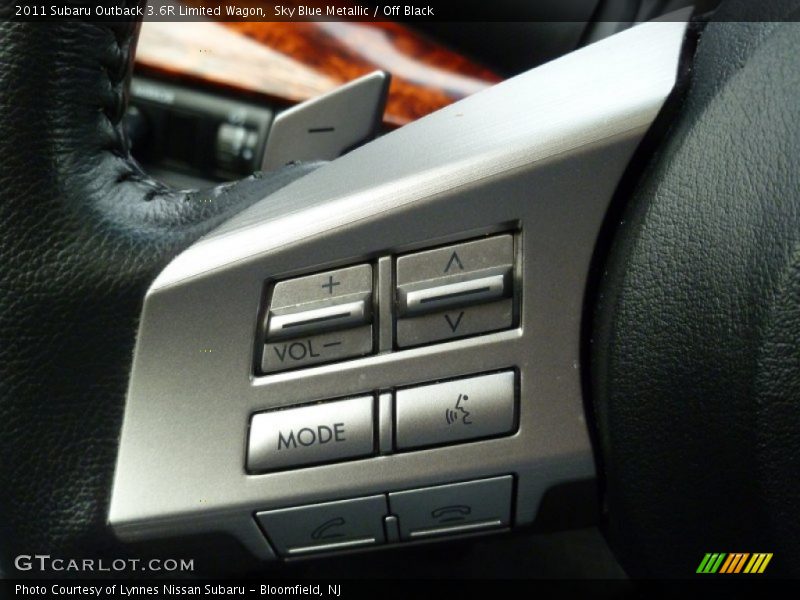 Sky Blue Metallic / Off Black 2011 Subaru Outback 3.6R Limited Wagon