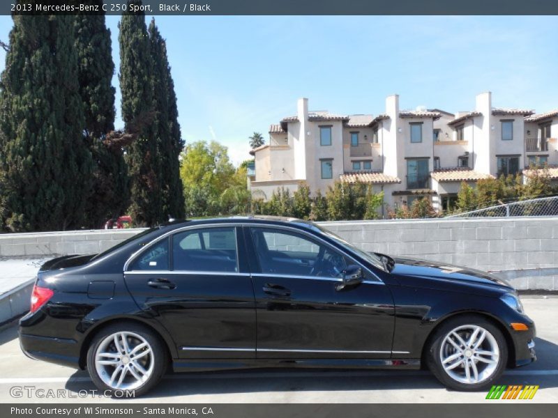 Black / Black 2013 Mercedes-Benz C 250 Sport