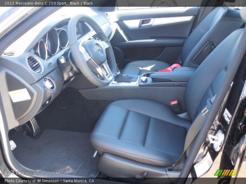 Black / Black 2013 Mercedes-Benz C 250 Sport