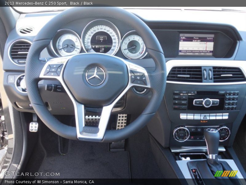 Black / Black 2013 Mercedes-Benz C 250 Sport