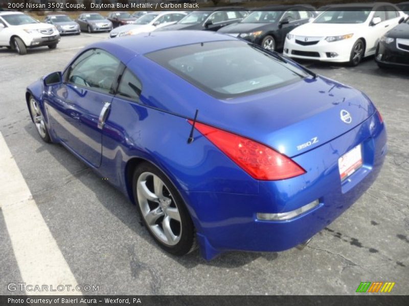 Daytona Blue Metallic / Carbon Black 2006 Nissan 350Z Coupe