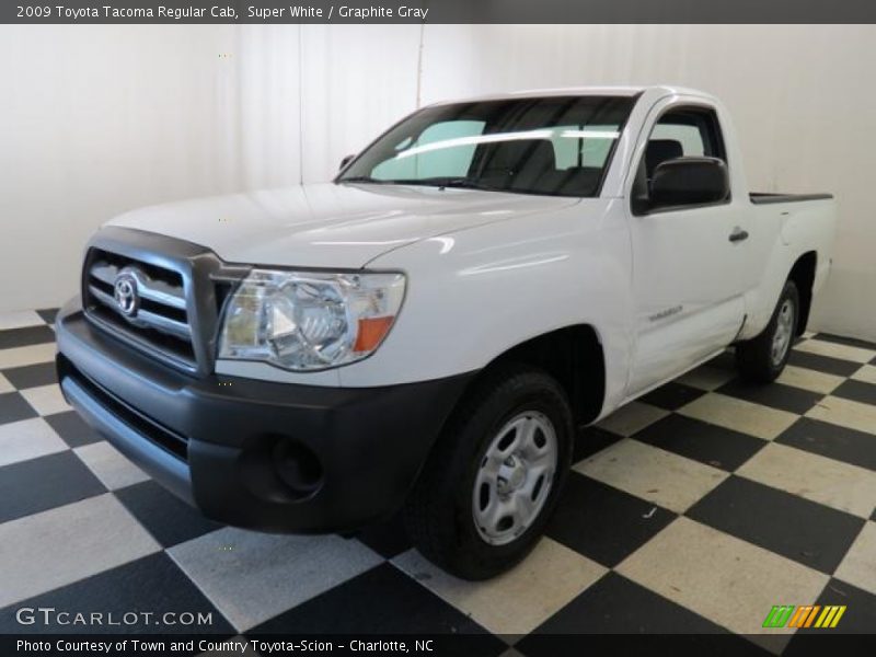 Super White / Graphite Gray 2009 Toyota Tacoma Regular Cab