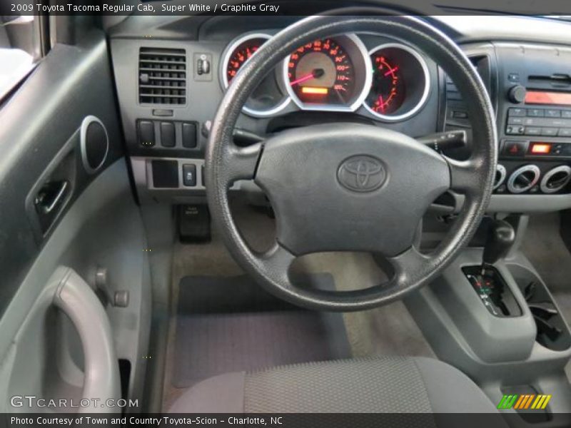 Super White / Graphite Gray 2009 Toyota Tacoma Regular Cab