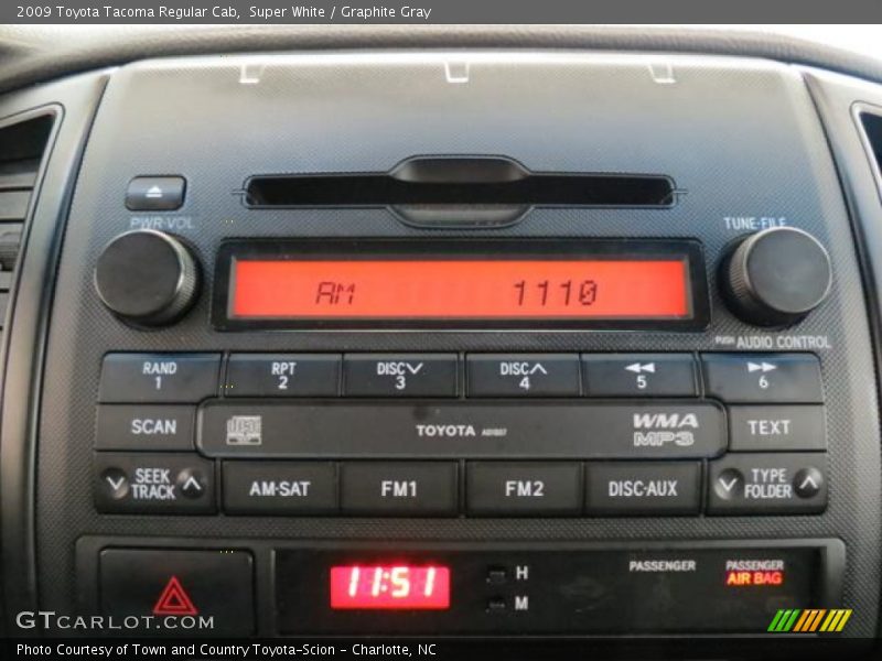 Super White / Graphite Gray 2009 Toyota Tacoma Regular Cab