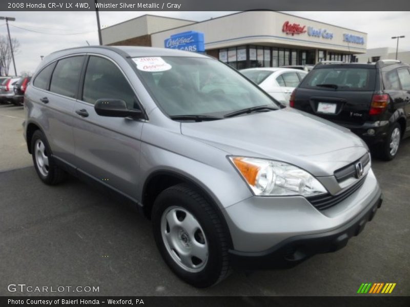 Whistler Silver Metallic / Gray 2008 Honda CR-V LX 4WD