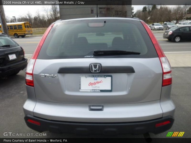 Whistler Silver Metallic / Gray 2008 Honda CR-V LX 4WD