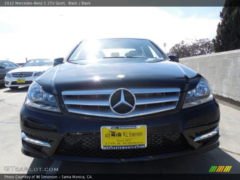 Black / Black 2013 Mercedes-Benz C 250 Sport