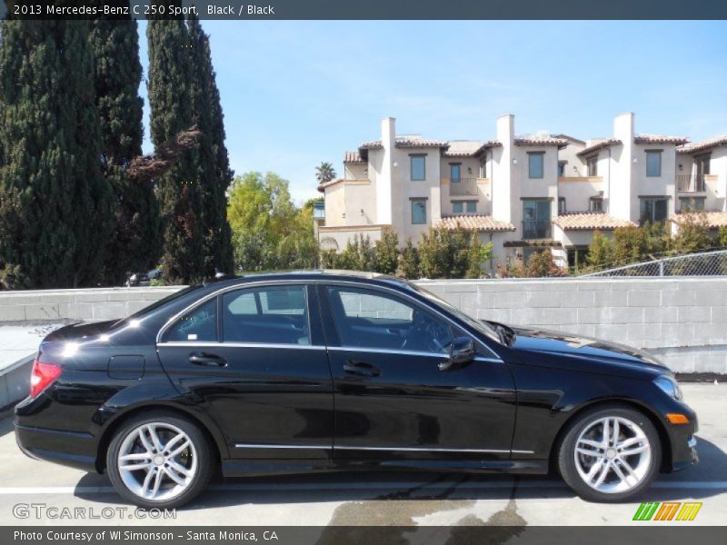 Black / Black 2013 Mercedes-Benz C 250 Sport