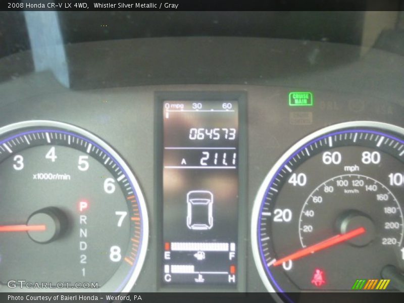 Whistler Silver Metallic / Gray 2008 Honda CR-V LX 4WD