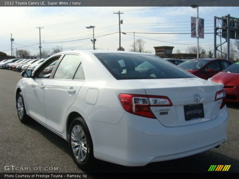 Super White / Ivory 2012 Toyota Camry LE