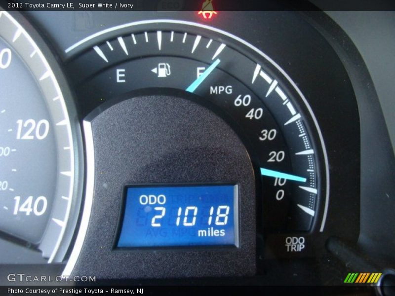 Super White / Ivory 2012 Toyota Camry LE
