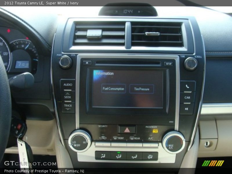 Super White / Ivory 2012 Toyota Camry LE