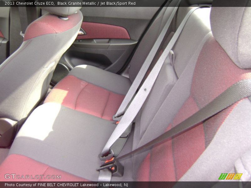 Black Granite Metallic / Jet Black/Sport Red 2013 Chevrolet Cruze ECO