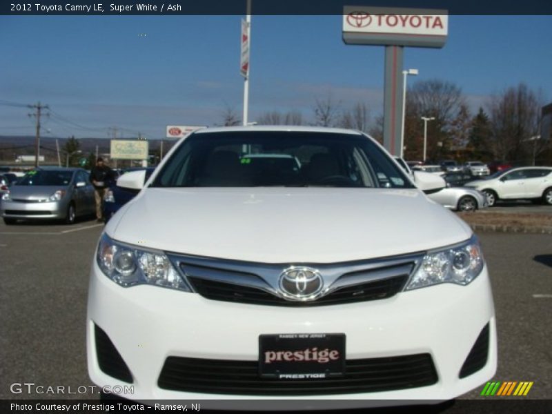 Super White / Ash 2012 Toyota Camry LE