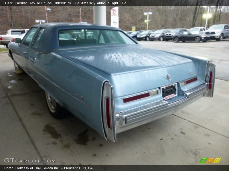 Innsbruck Blue Metallic / Antique Light Blue 1976 Cadillac DeVille Coupe