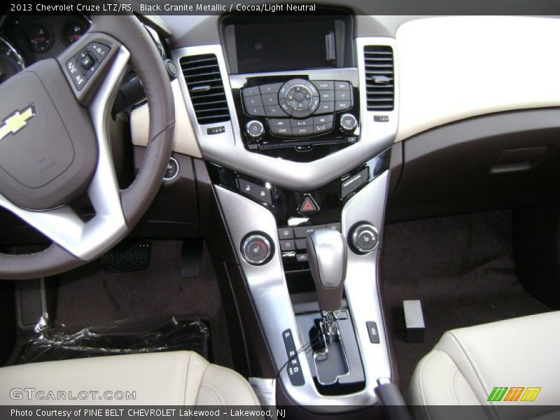 Black Granite Metallic / Cocoa/Light Neutral 2013 Chevrolet Cruze LTZ/RS