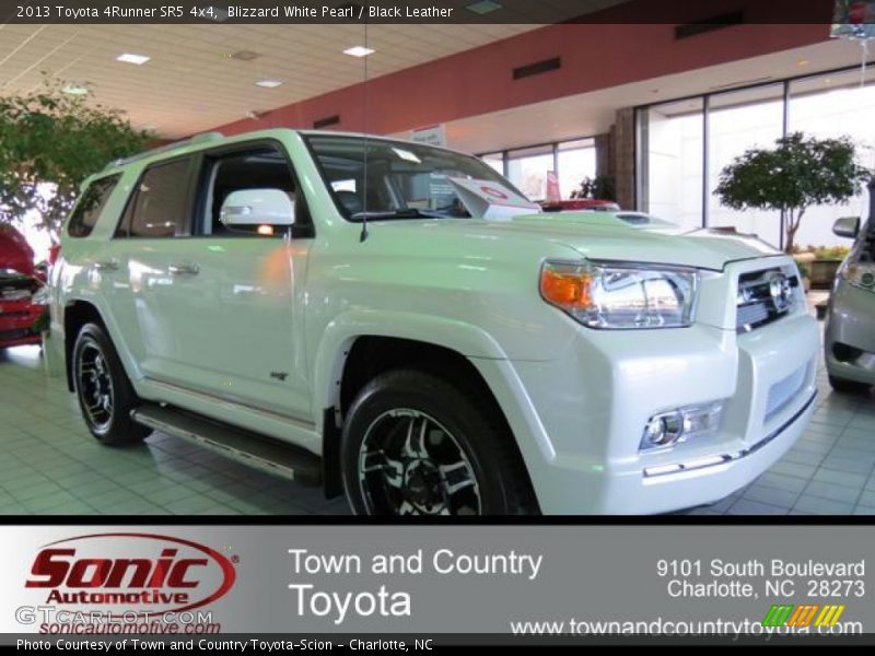 Blizzard White Pearl / Black Leather 2013 Toyota 4Runner SR5 4x4