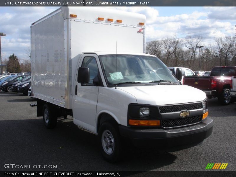 Summit White / Medium Pewter 2013 Chevrolet Express Cutaway 3500 Moving Van