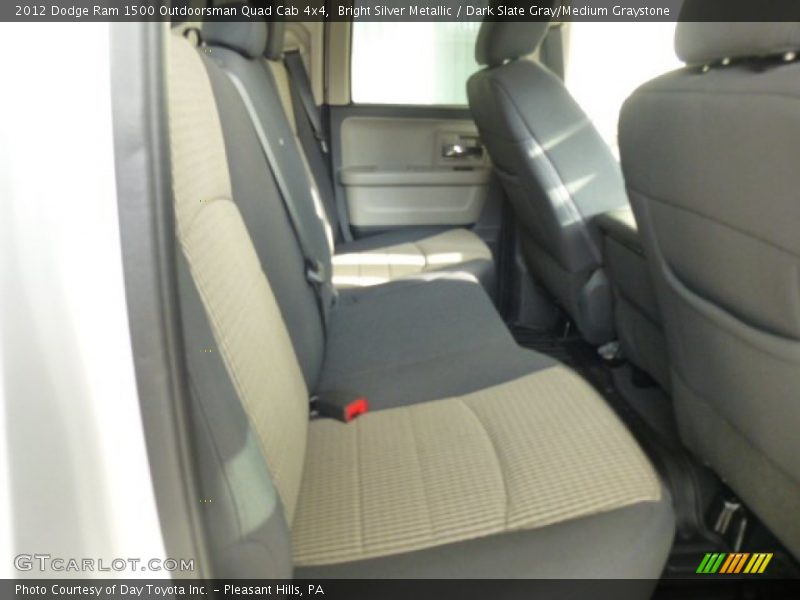 Bright Silver Metallic / Dark Slate Gray/Medium Graystone 2012 Dodge Ram 1500 Outdoorsman Quad Cab 4x4