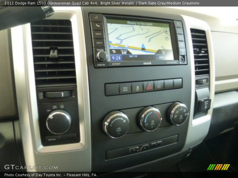 Bright Silver Metallic / Dark Slate Gray/Medium Graystone 2012 Dodge Ram 1500 Outdoorsman Quad Cab 4x4