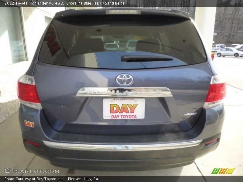 Shoreline Blue Pearl / Sand Beige 2012 Toyota Highlander V6 4WD