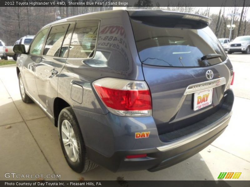 Shoreline Blue Pearl / Sand Beige 2012 Toyota Highlander V6 4WD