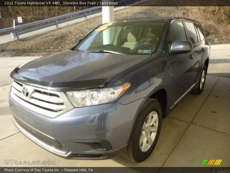 Shoreline Blue Pearl / Sand Beige 2012 Toyota Highlander V6 4WD