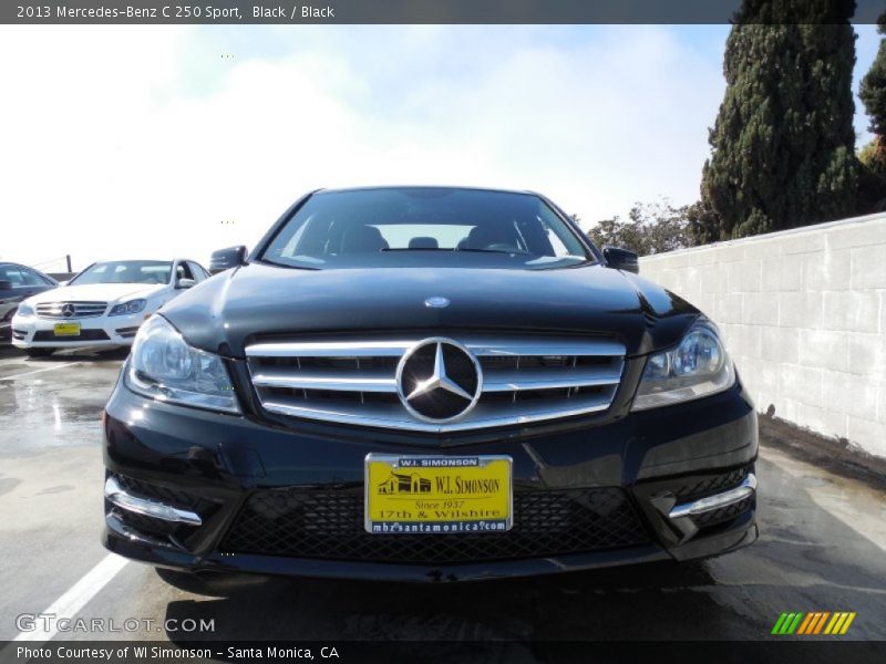Black / Black 2013 Mercedes-Benz C 250 Sport