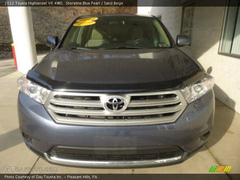 Shoreline Blue Pearl / Sand Beige 2012 Toyota Highlander V6 4WD